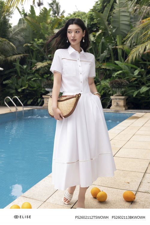 CV THÔ TRẮNG XẾP LY PHỐI REN