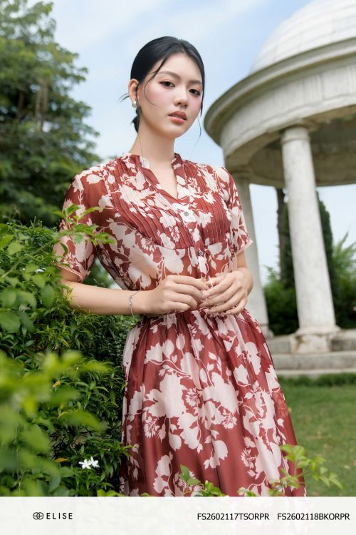 SM TƠ CỔ V XẾP MÍ NGỰC