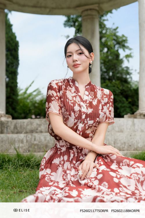 SM TƠ CỔ V XẾP MÍ NGỰC