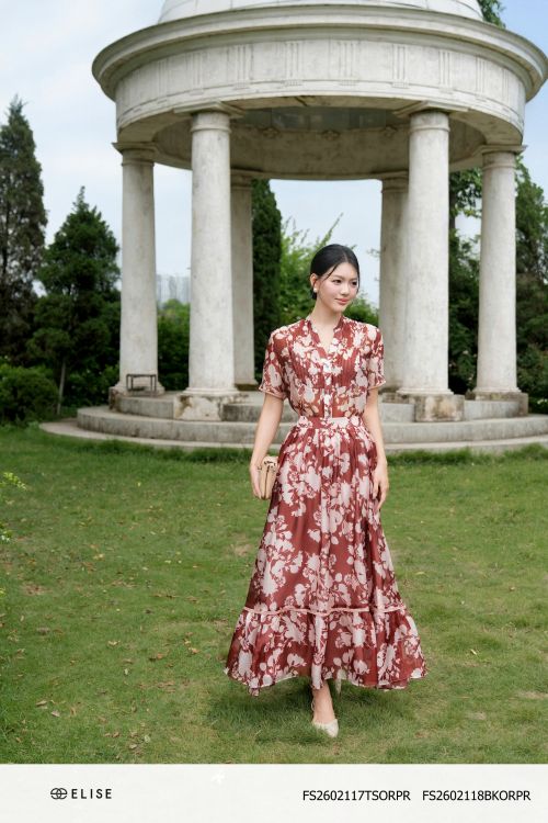 CHÂN VÁY TƠ XẾP NHÚN TẦNG