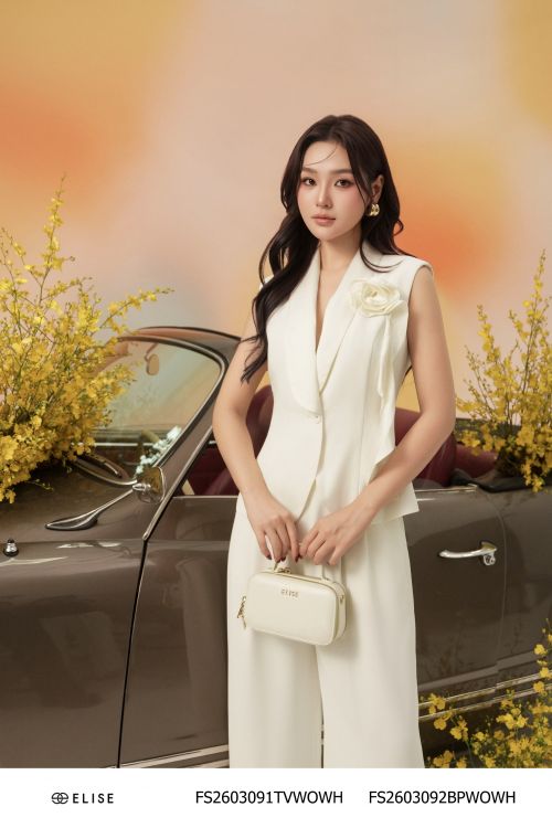 GILE TRẮNG ĐỆM VAI PHỐI CỔ LỤA