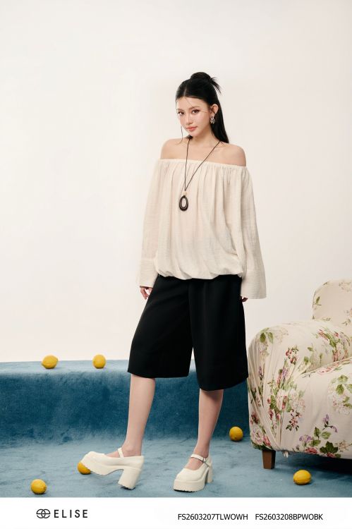 QUẦN LỬNG ĐEN CẠP GẬP