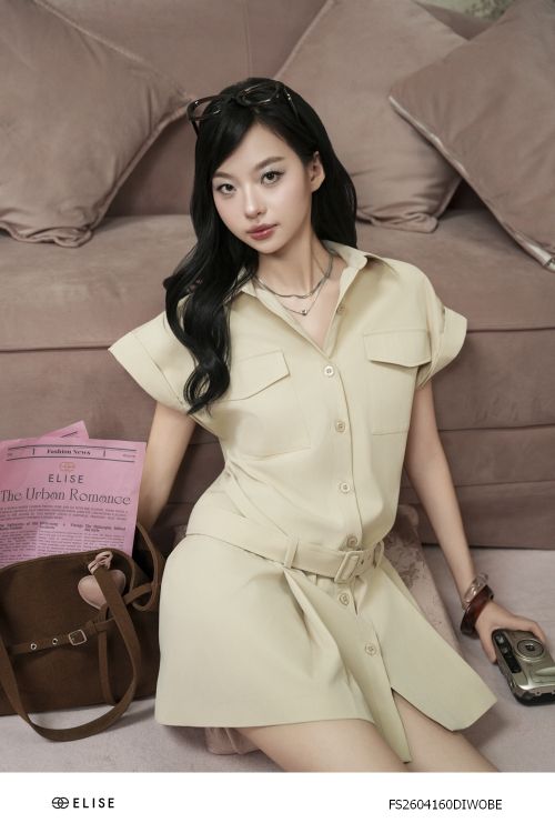 ĐẦM KAKI BE TAY LƠ VÊ