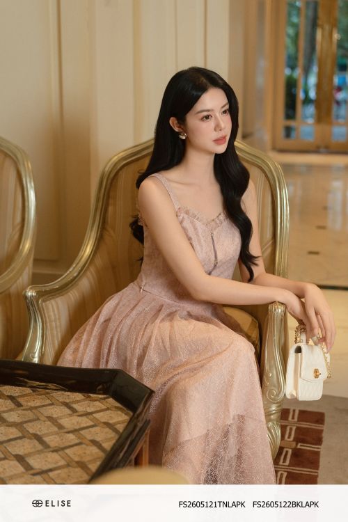 ÁO REN HỒNG 2 DÂY