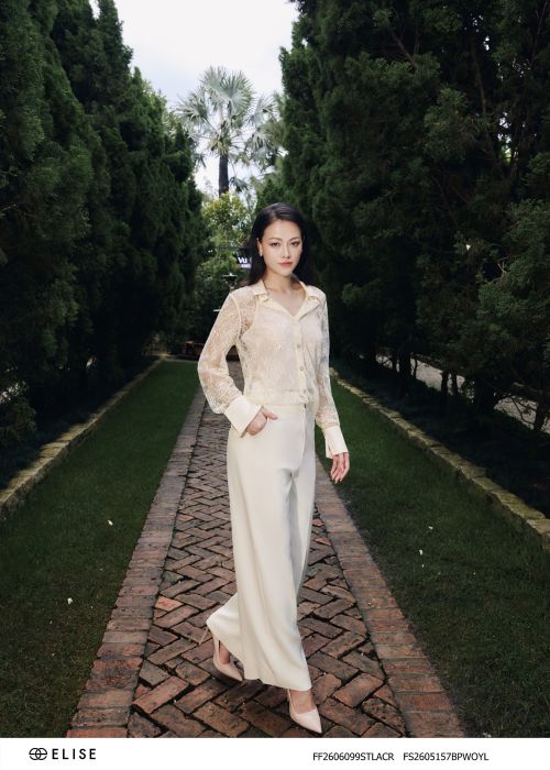 QUẦN SUÔNG VÀNG NHẠT TÚI CHÉO