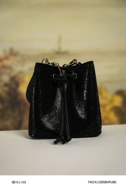 TÚI ASHLEY SEQUIN MÀU ĐEN