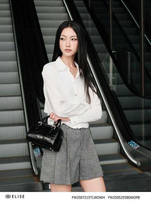 QUẦN SOOC VÂN ĐEN XÁM LY SÚP