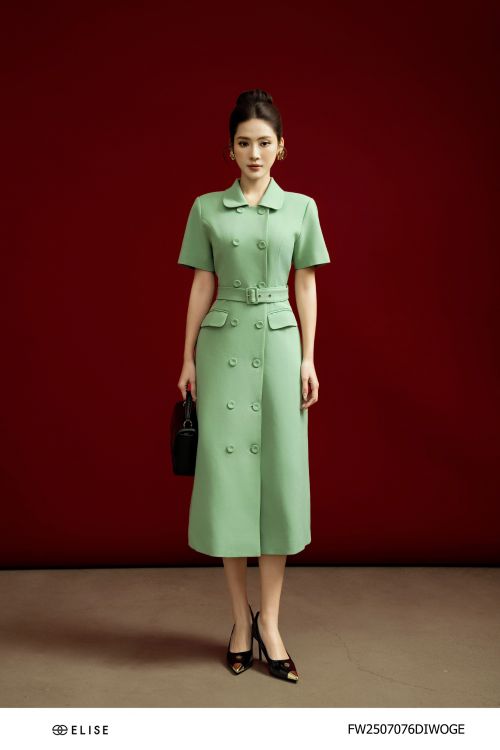 ĐẦM TUYTSY XANH NẮP TÚI