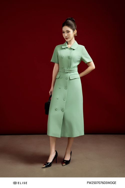 ĐẦM TUYTSY XANH NẮP TÚI