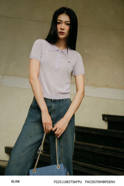 QUẦN DENIM SUÔNG TÚI CHÉO