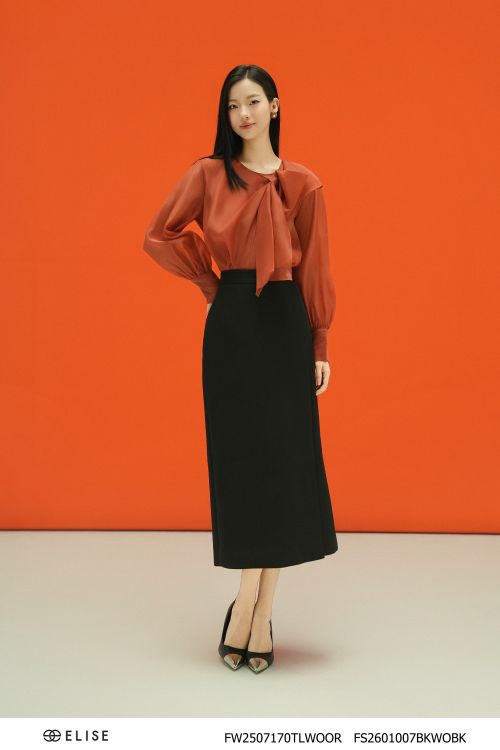 SM TƠ XƯỚC ĐỎ CAM VẠT CHÉO CỔ NƠ