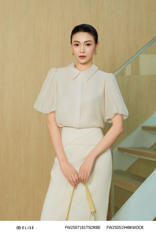 SƠ MI TƠ XƯỚC BE TAY PHỒNG HOA CÀI