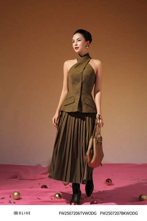 CHÂN VÁY XANH RÊU DẬP LY