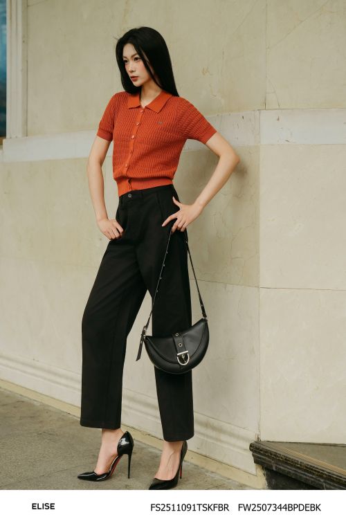 QUẦN DENIM ĐEN TÚI CHÉO