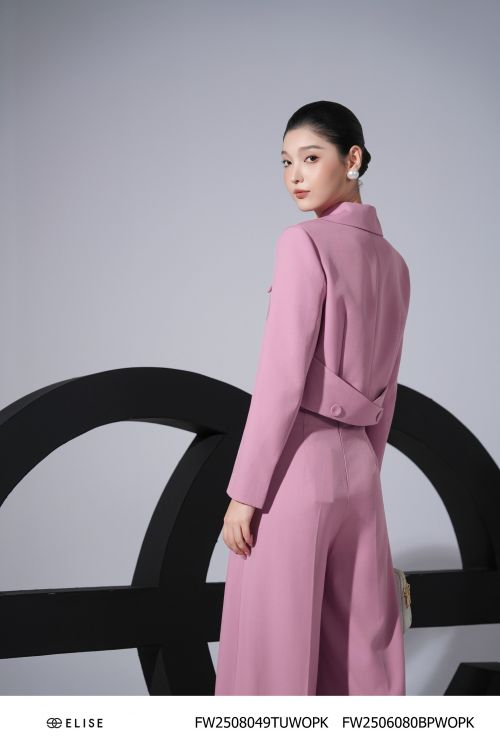 VEST TUYTSY HỒNG MÔN CƠI TÚI