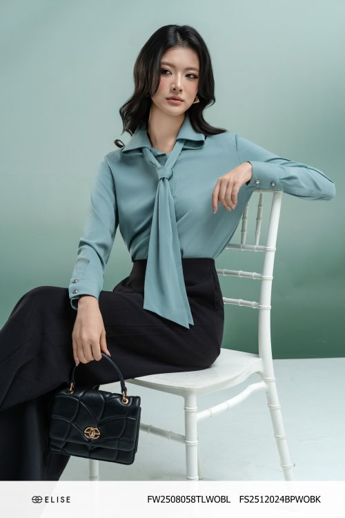 SM CỔ ĐỨC XANH PASTEL KÈM DÂY NƠ