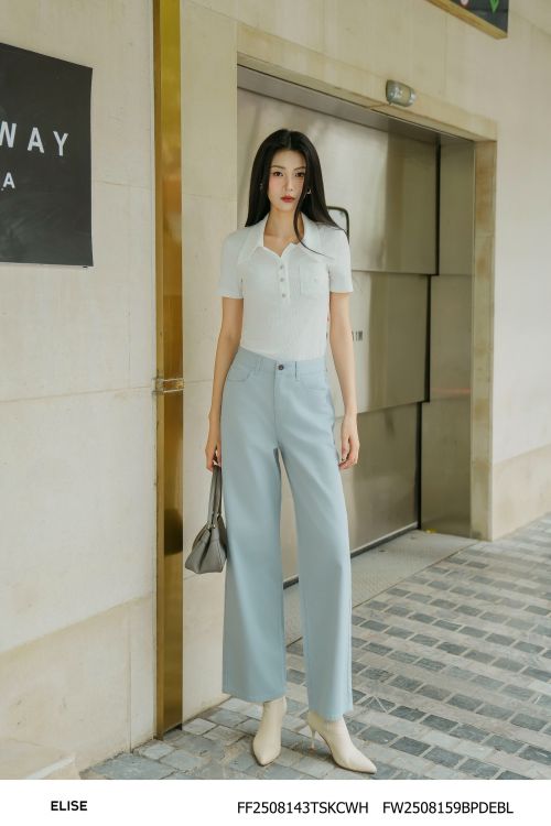 QUẦN DENIM SUÔNG XANH