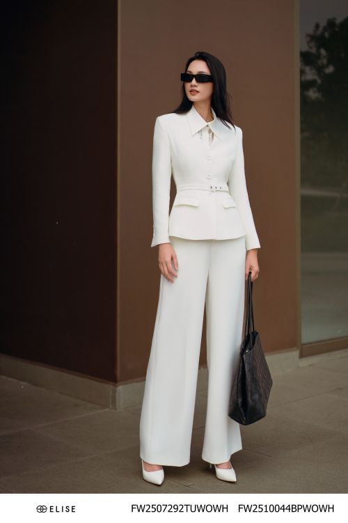 QUẦN SUÔNG DẠ TRẮNG TÚI CHÉO