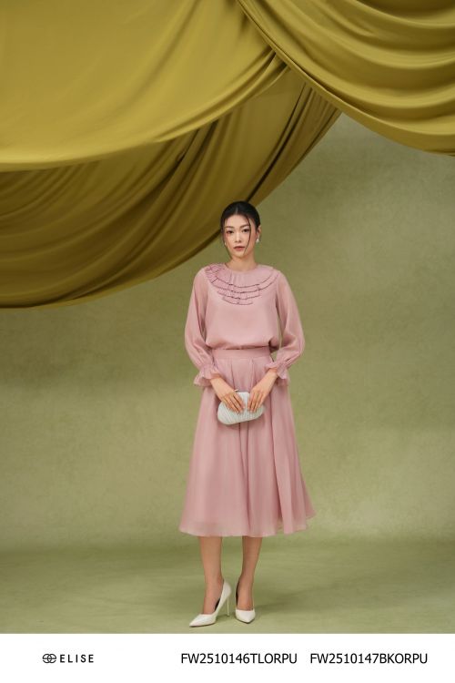 CV TƠ HỒNG TÍM XẾP NHÚN LY