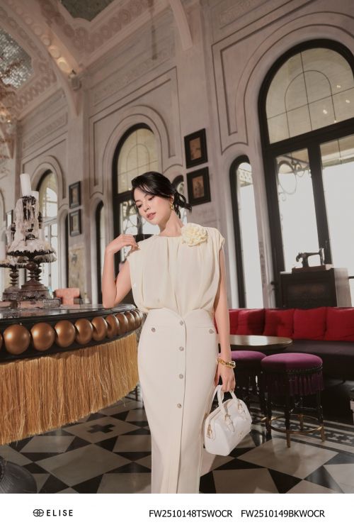 JUPE BÚT CHÌ KEM CẠP V LIỀN