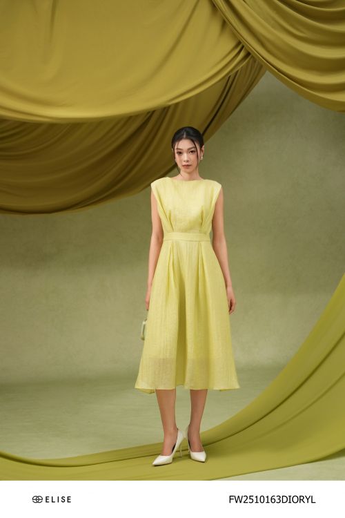 ĐẦM TƠ NHĂN VÀNG CỐM VAI CHỜM