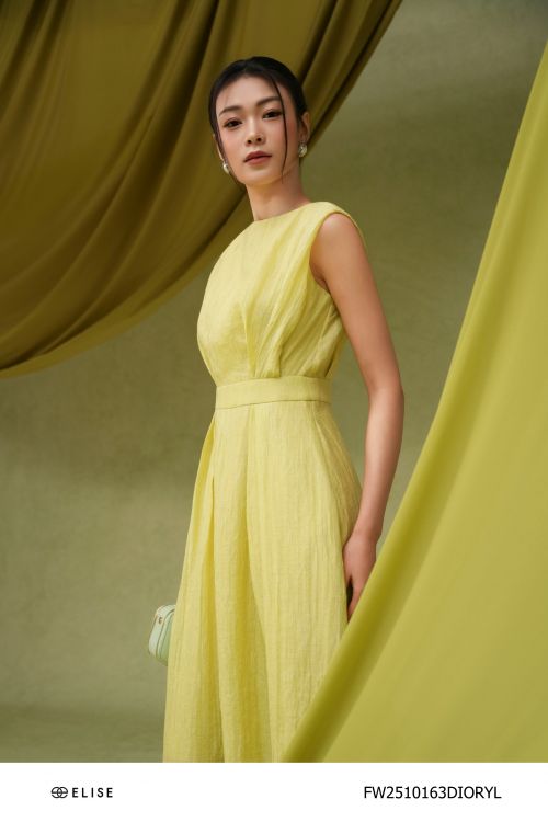 ĐẦM TƠ NHĂN VÀNG CỐM VAI CHỜM