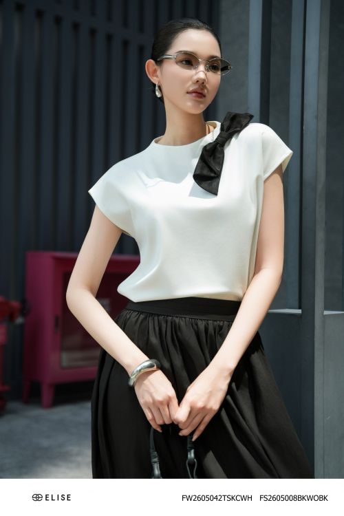 ÁO THUN TRẮNG CÀI NƠ