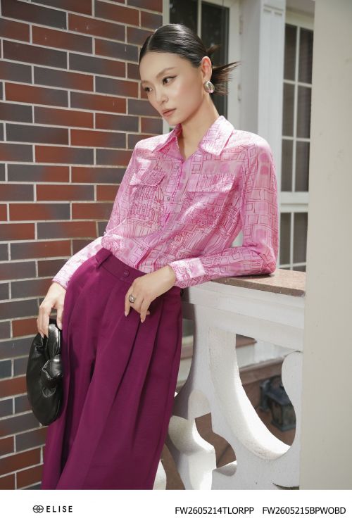 QUẦN SUÔNG ĐỎ RƯỢU XẾP LY