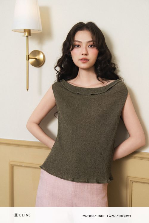 ÁO LEN GHI XANH SÁT NÁCH CỔ ĐỔ