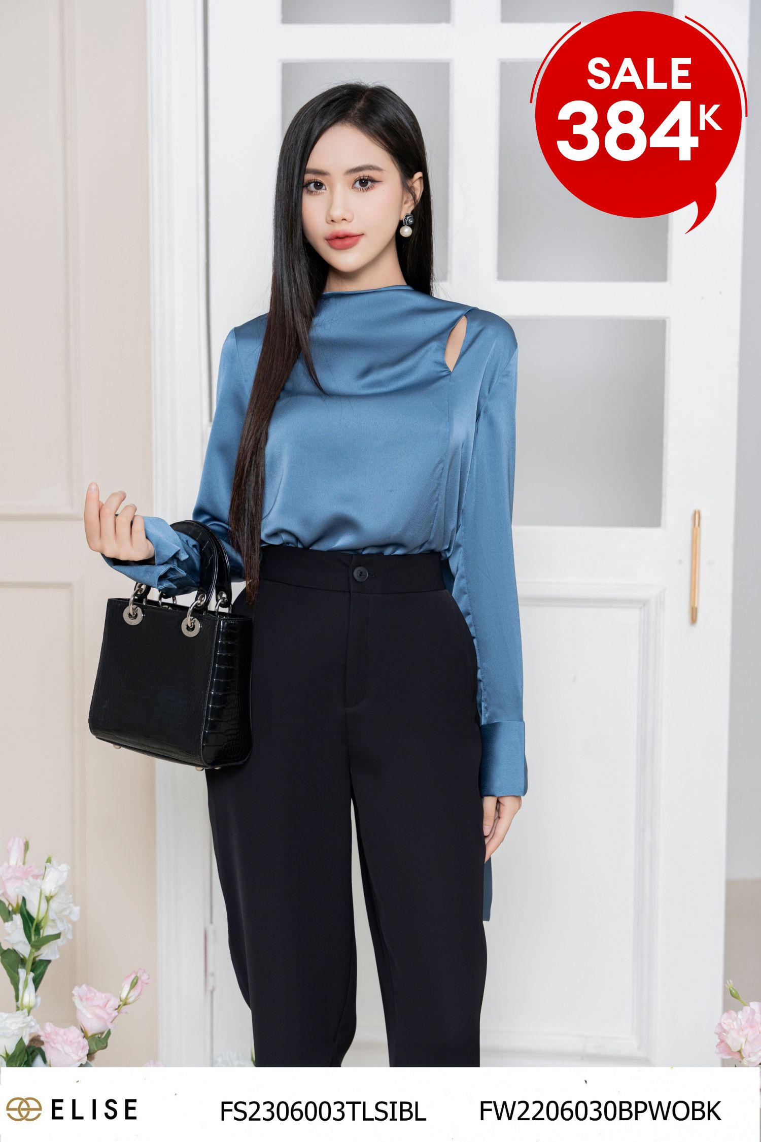 SM LỤA XANH CỔ KHĂN