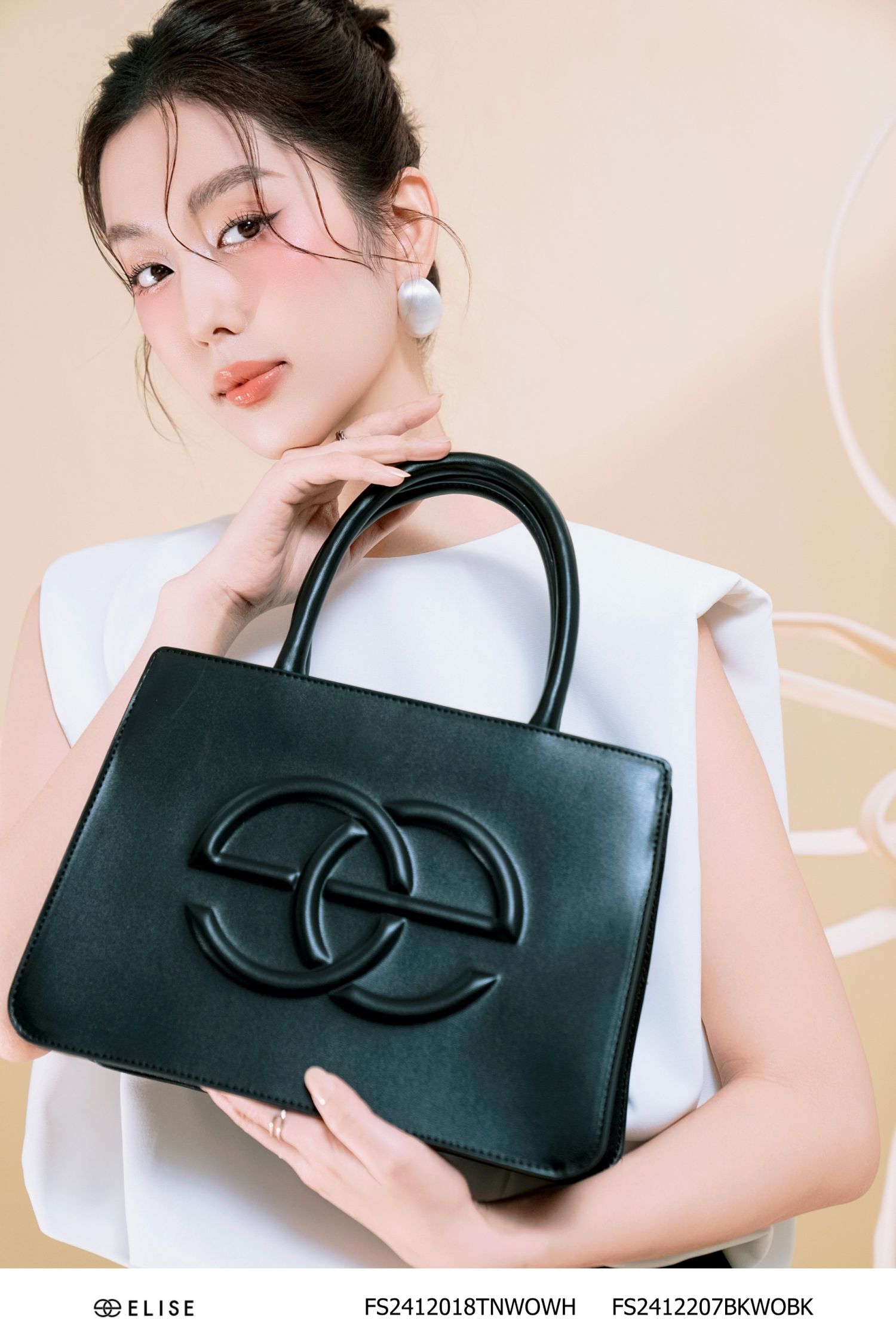 TÚI PARKER DẬP LOGO MÀU ĐEN