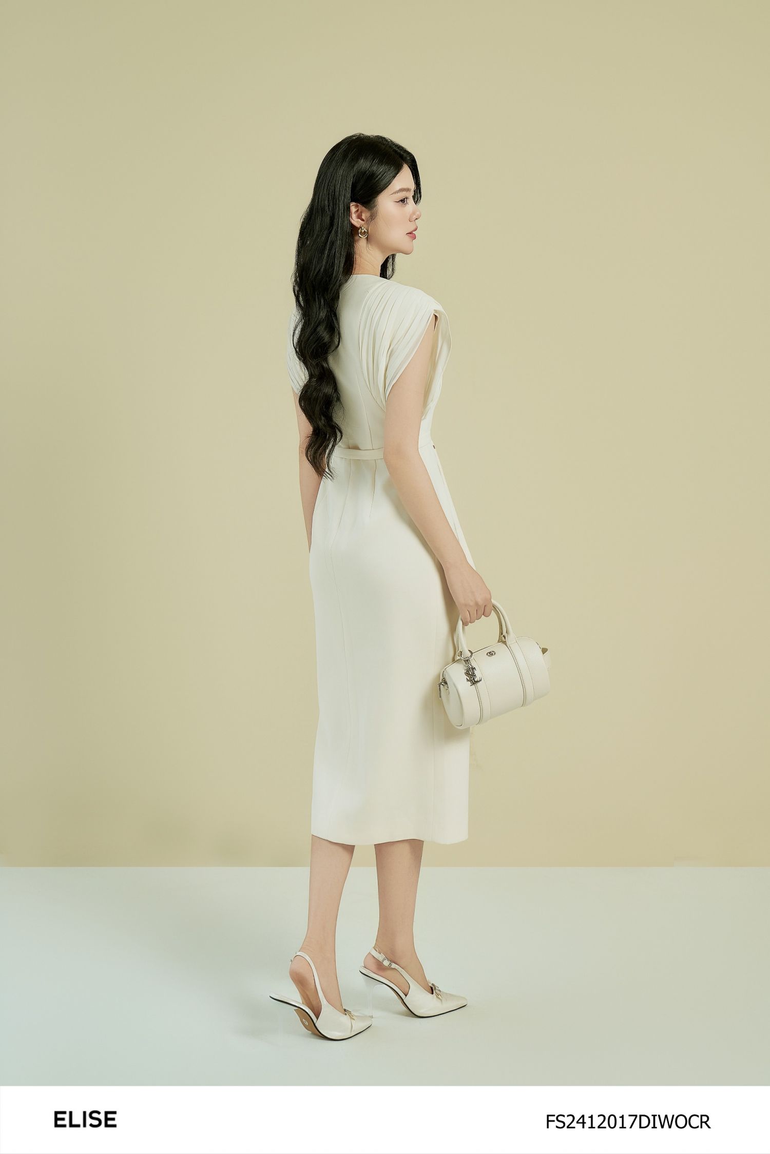 ĐẦM ÔM KEM TAY PHỐI CHIFFON DẬP LY