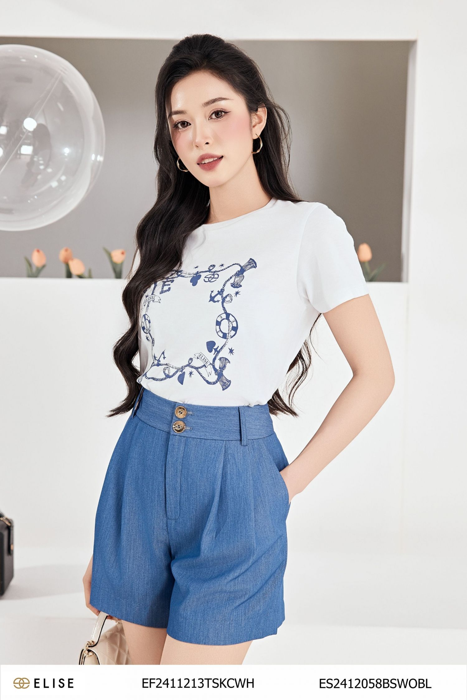 ÁO THUN TRẮNG IN HÌNH DÂY