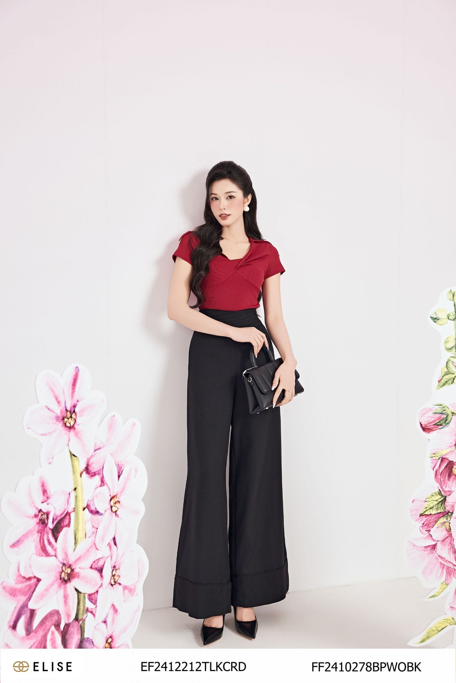 ÁO THUN ĐỎ ĐÔ NHÚN CỔ