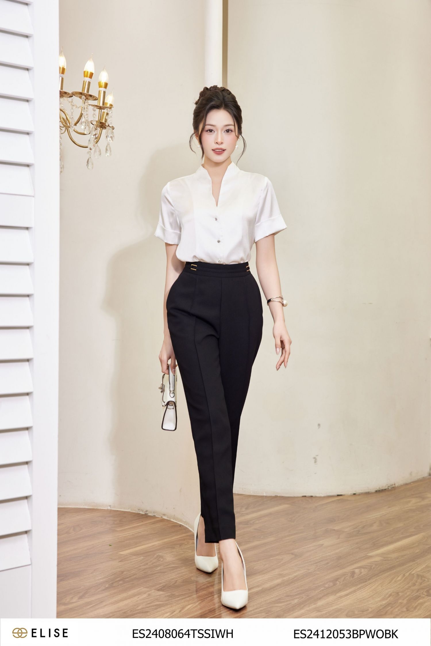 SM LỤA TRẮNG CỔ MỞ V