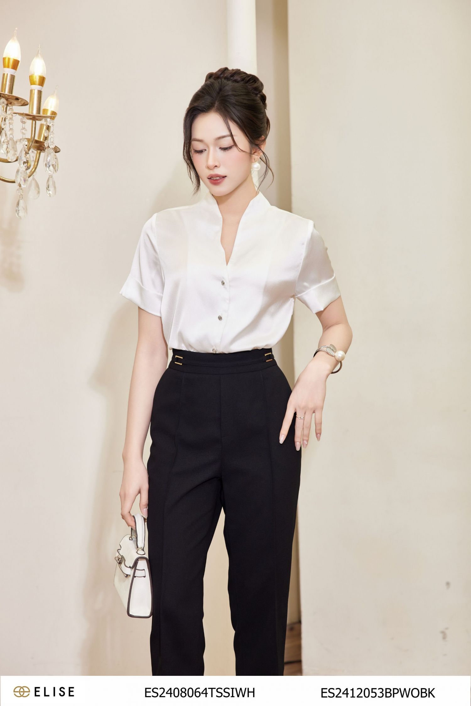 SM LỤA TRẮNG CỔ MỞ V