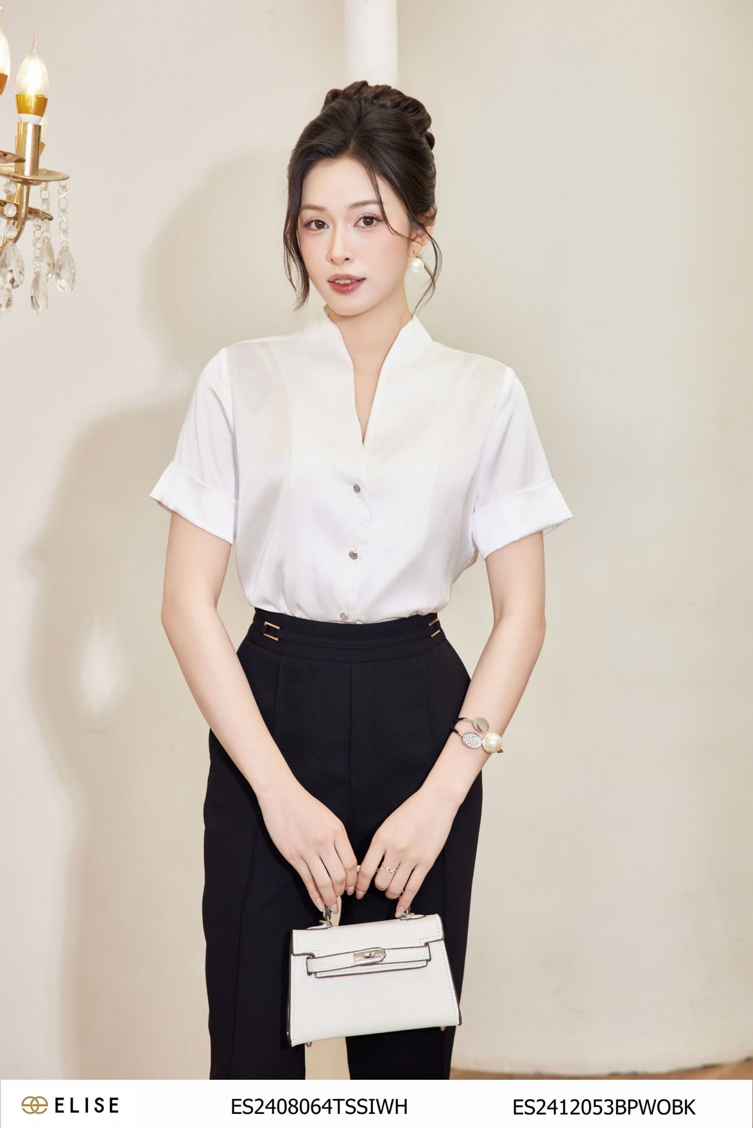 SM LỤA TRẮNG CỔ MỞ V