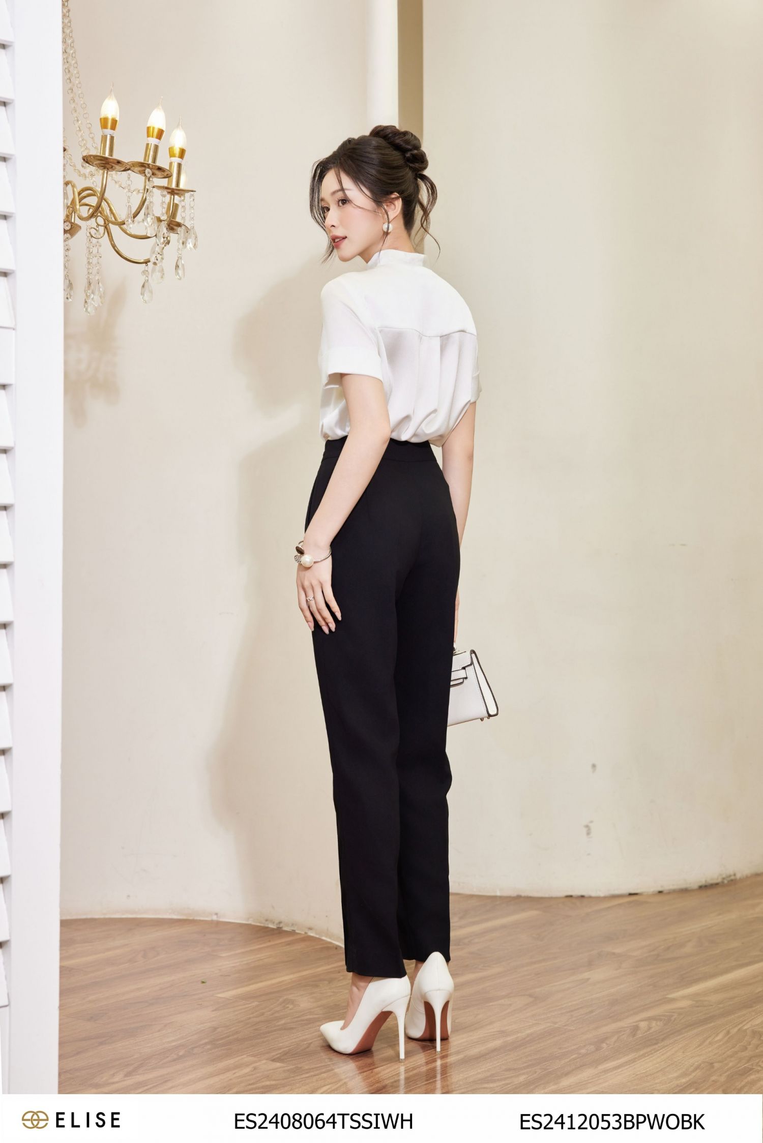 SM LỤA TRẮNG CỔ MỞ V