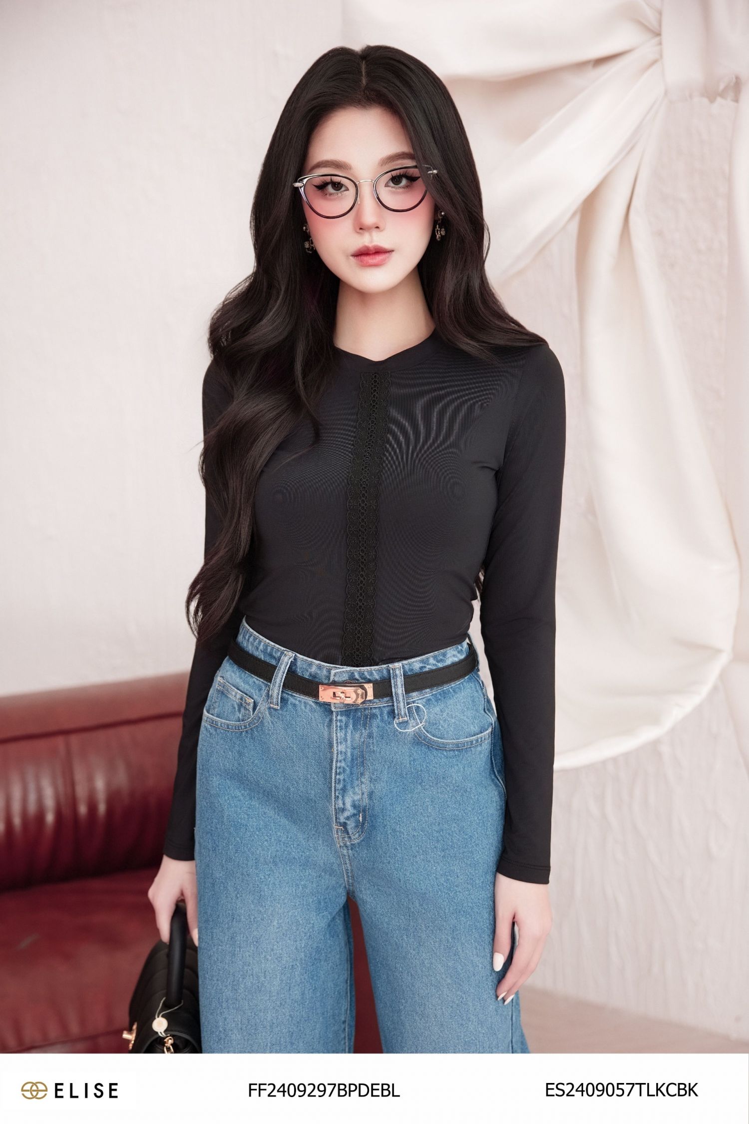 ÁO THUN ĐEN PHỐI DÂY PK