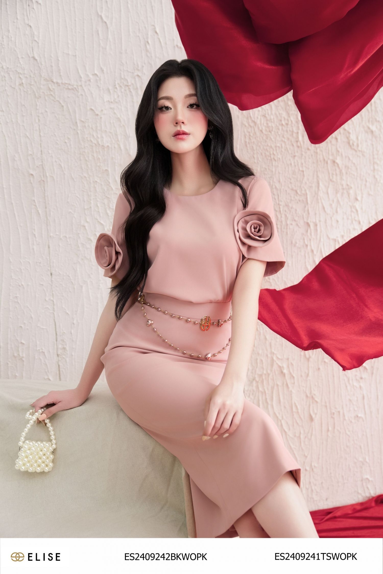 JUPE BÚT CHÌ HỒNG PHẤN
