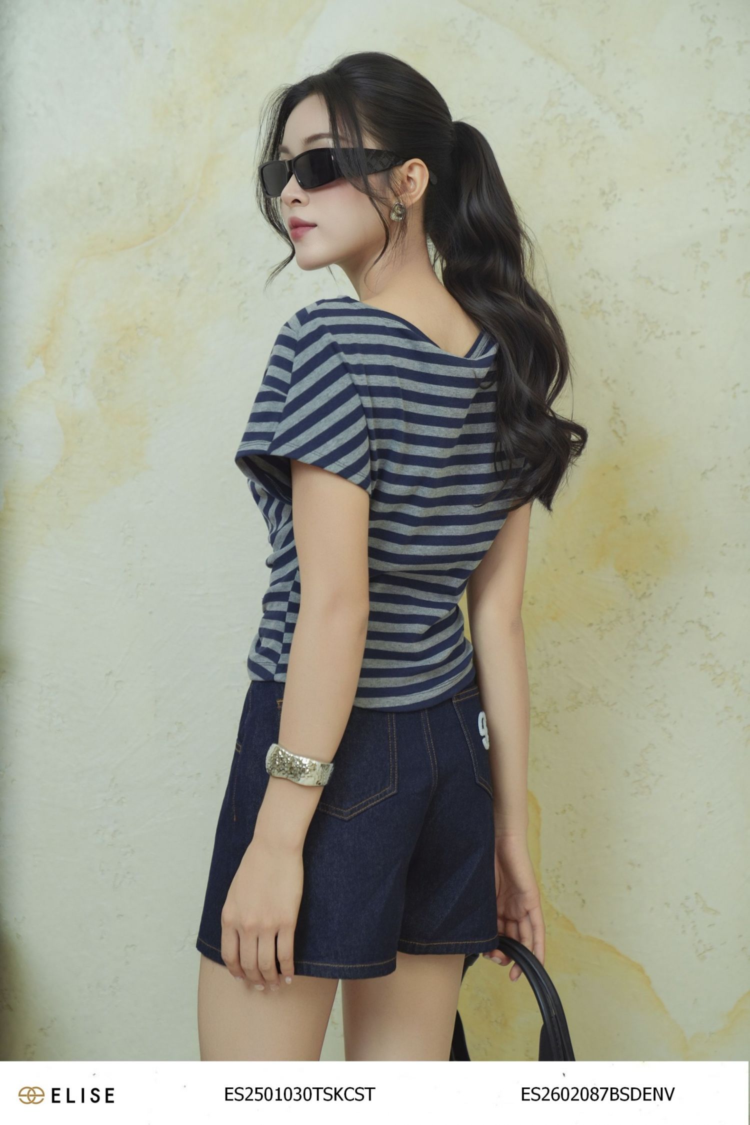 QUẦN SOOC DENIM XANH CHÁM