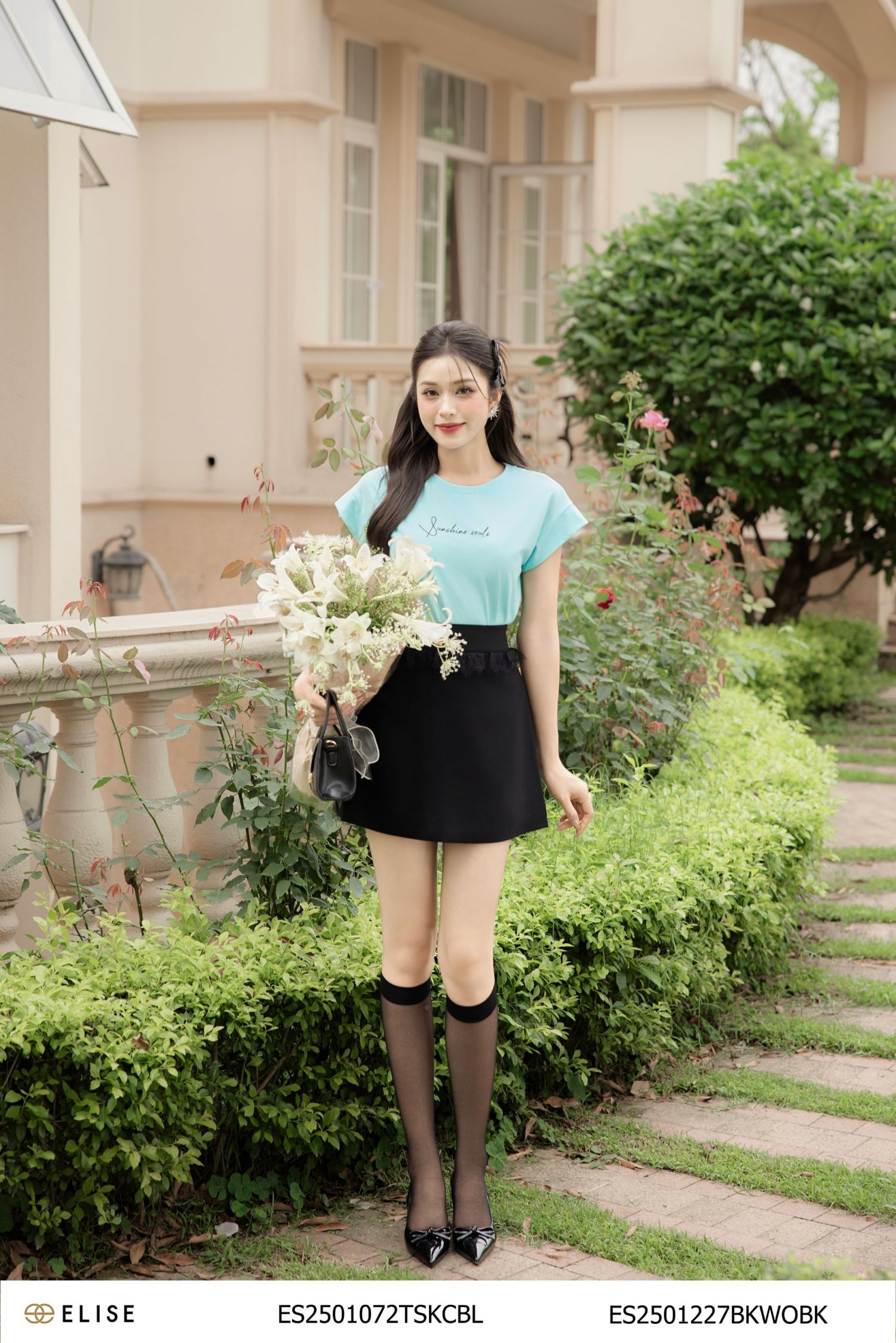 ÁO THUN XANH NHẠT