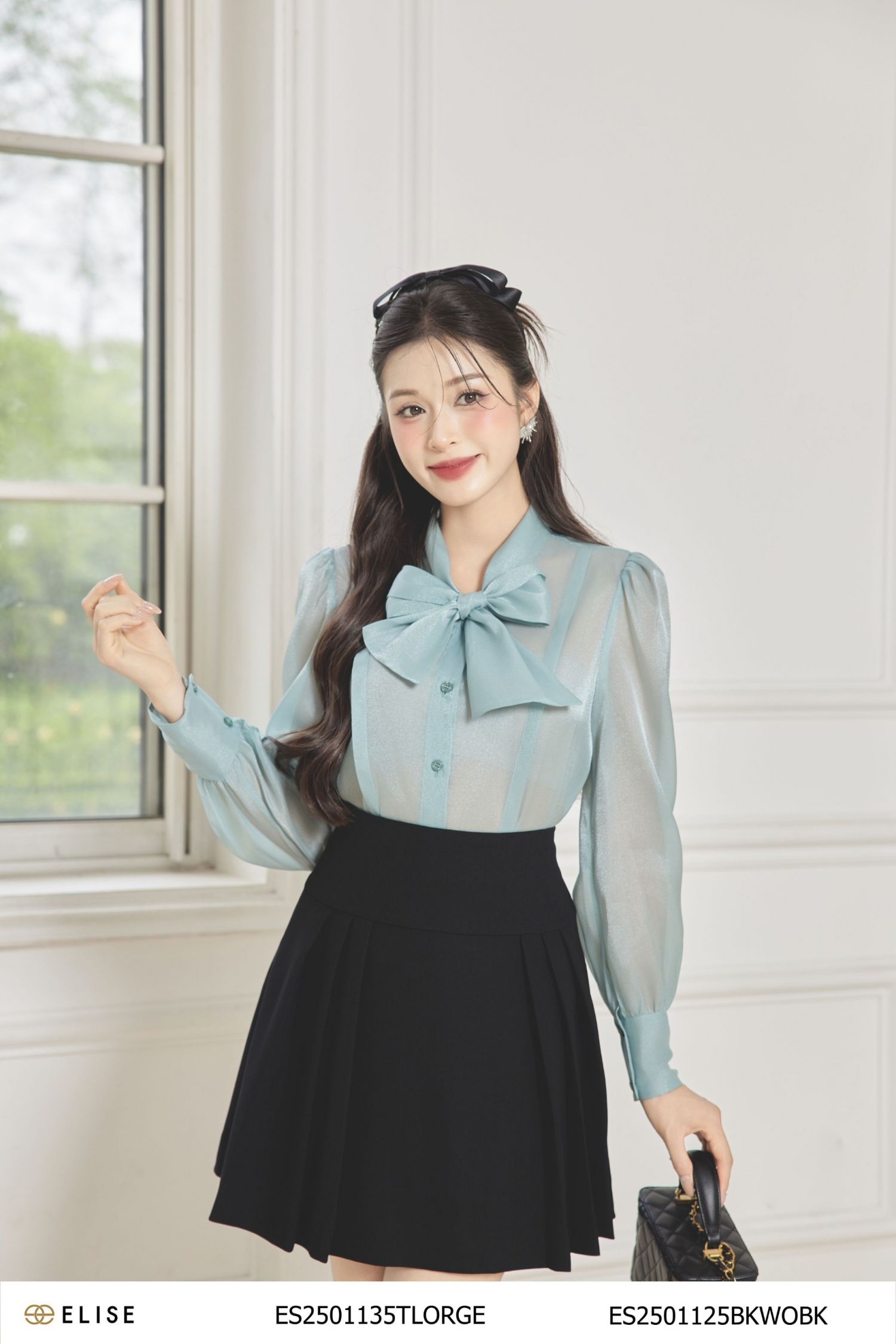 JUPE NGẮN A XẾP LY HAI BÊN