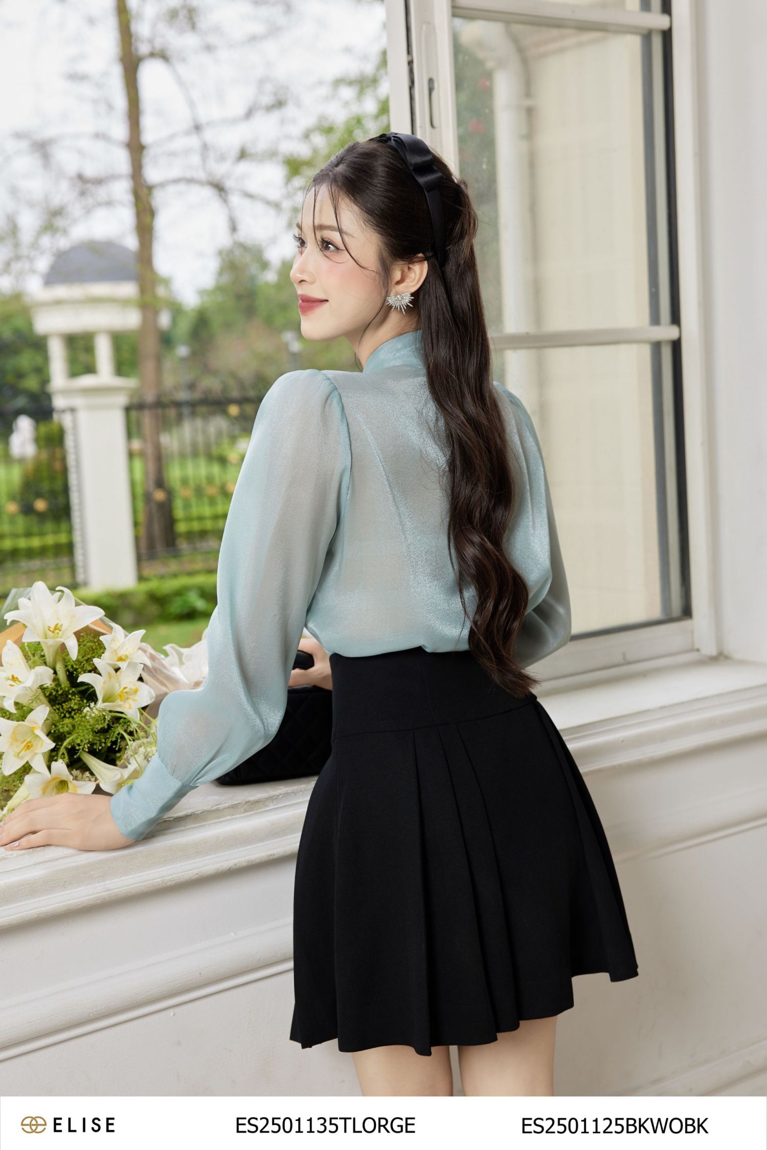 JUPE NGẮN A XẾP LY HAI BÊN