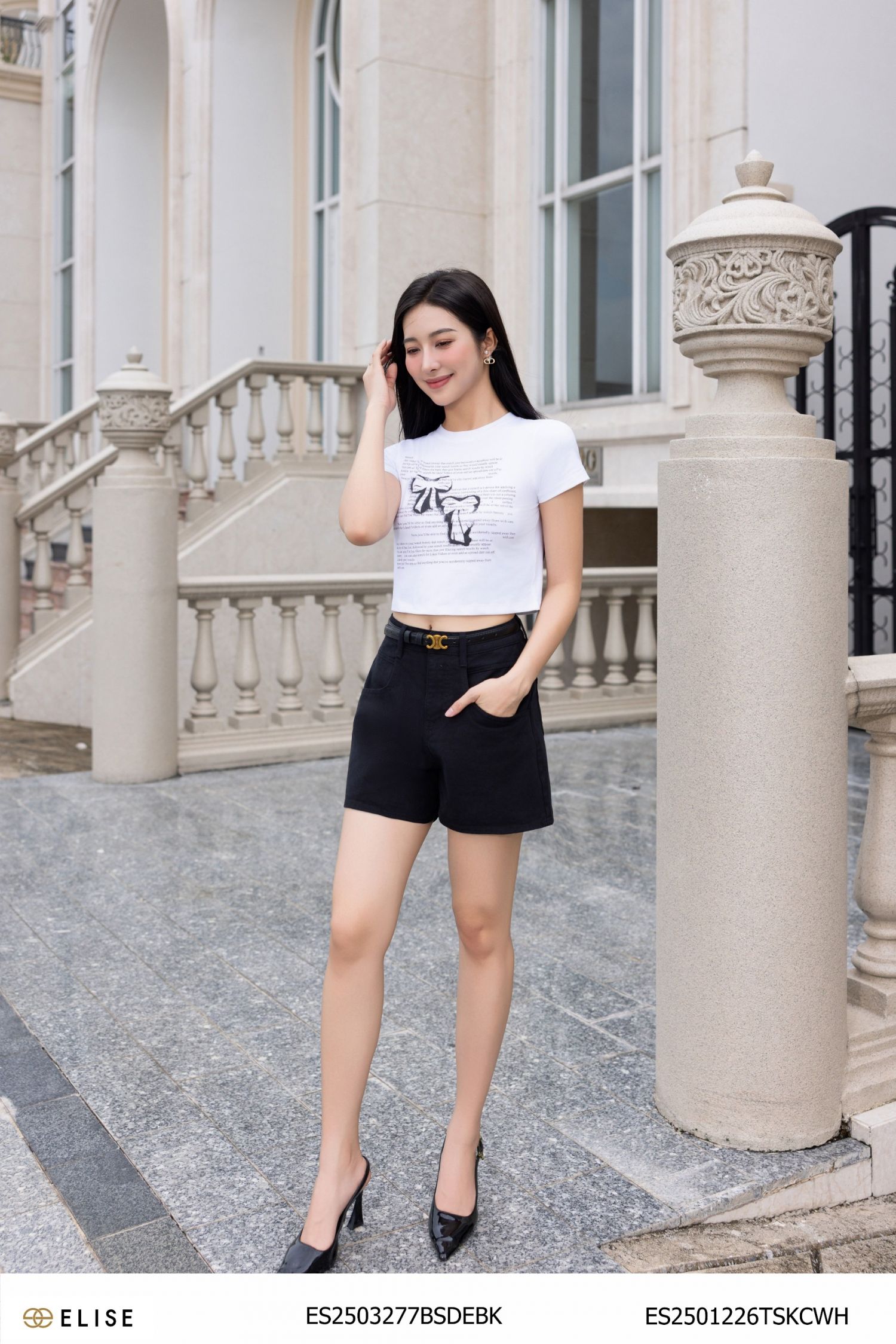 QUẦN SOOC JEANS ĐEN