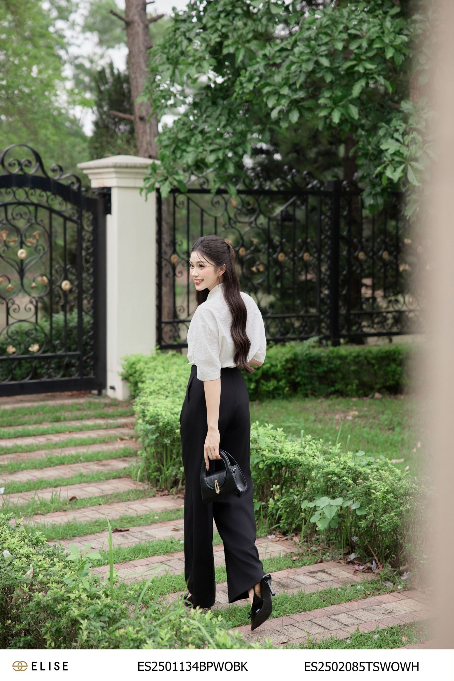 QUẦN SUÔNG ĐEN XẾP LY GIỮA