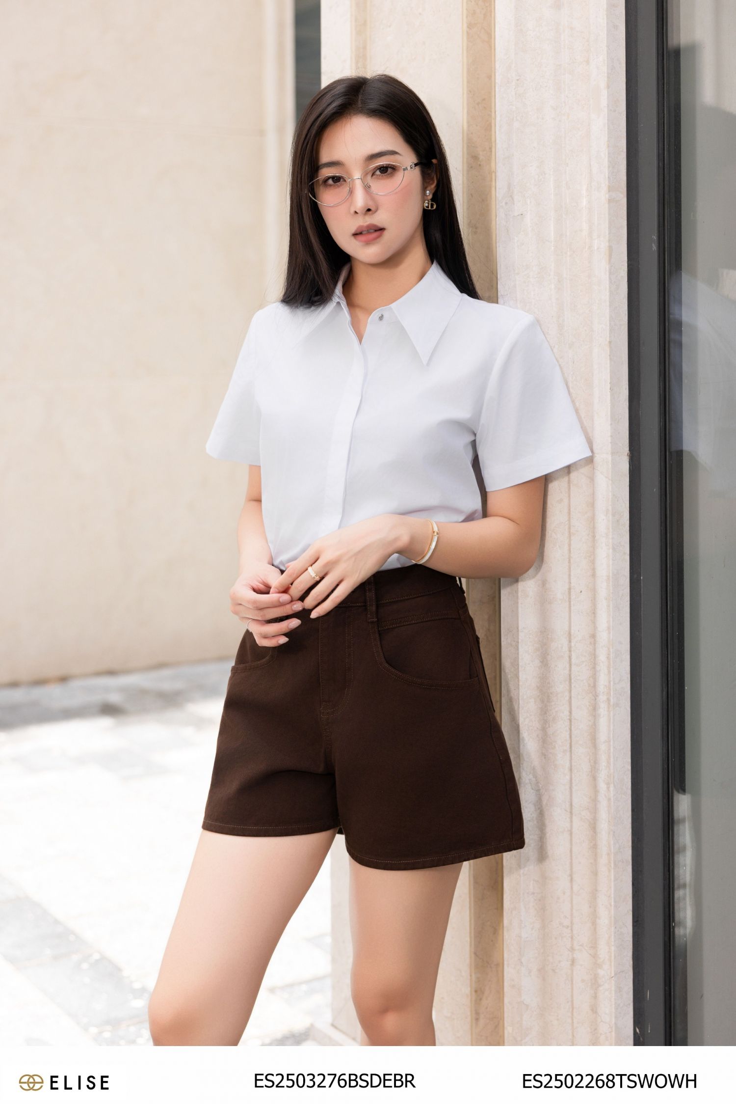 QUẦN SOOC JEANS NÂU