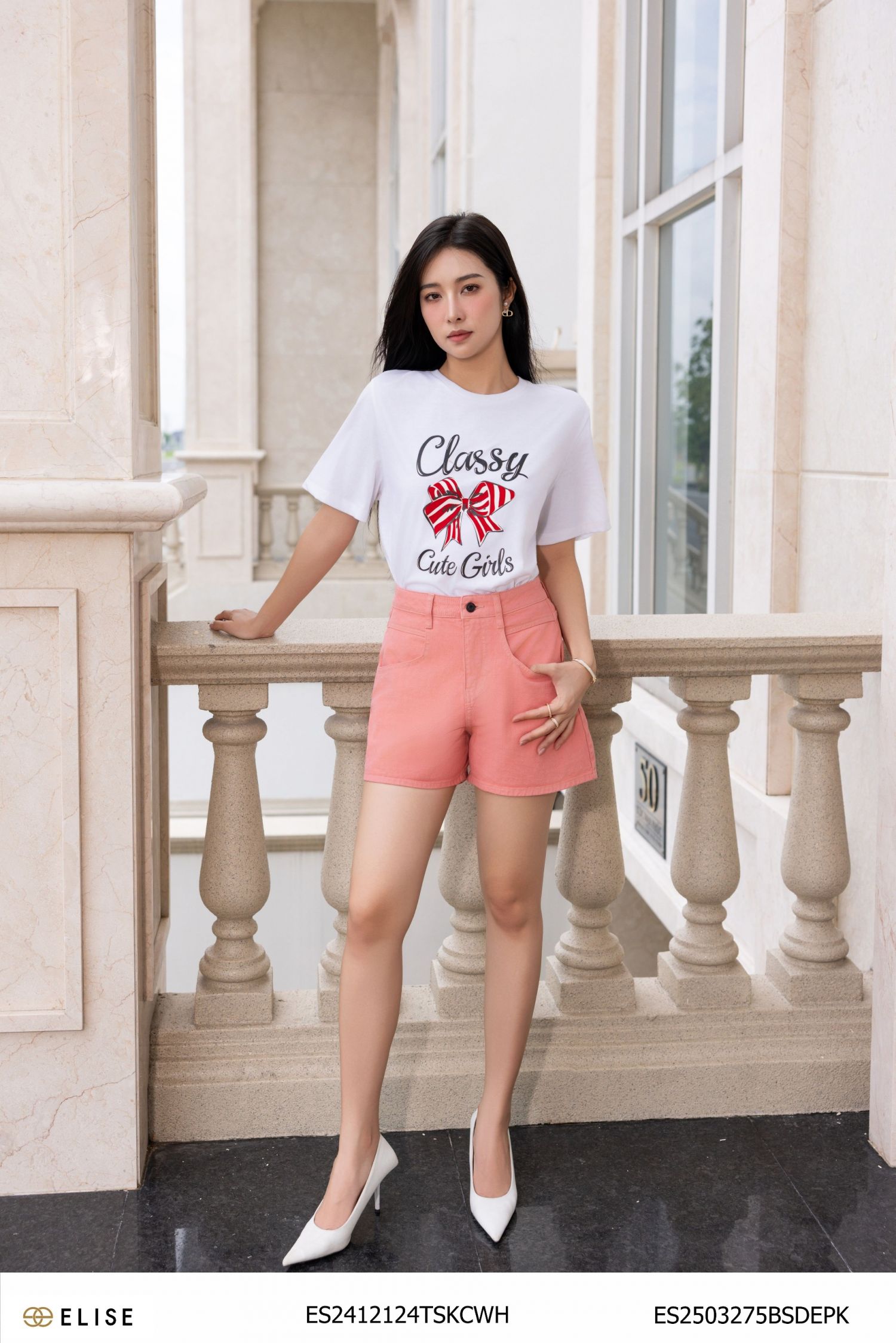 QUẦN SOOC JEANS HỒNG