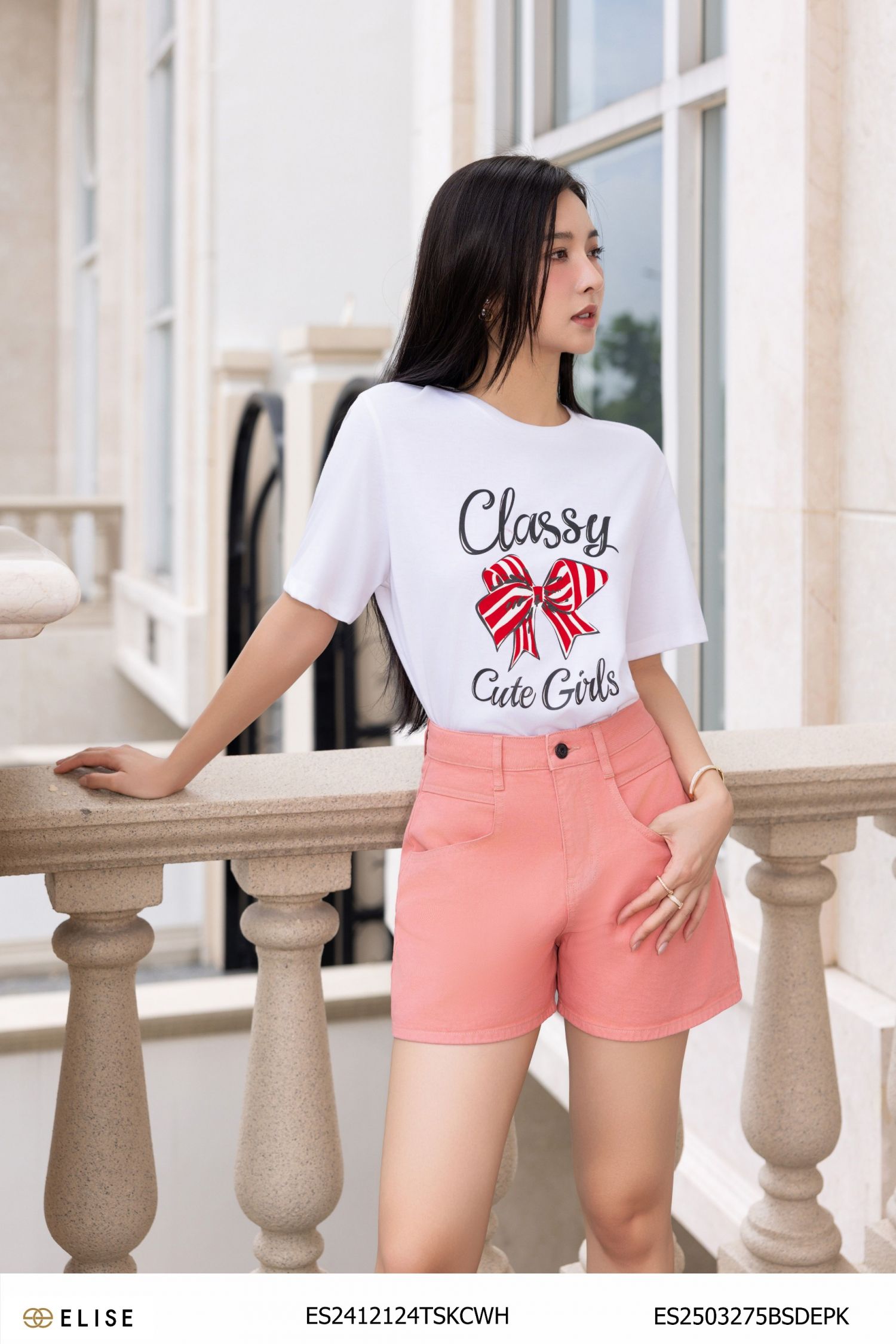 QUẦN SOOC JEANS HỒNG