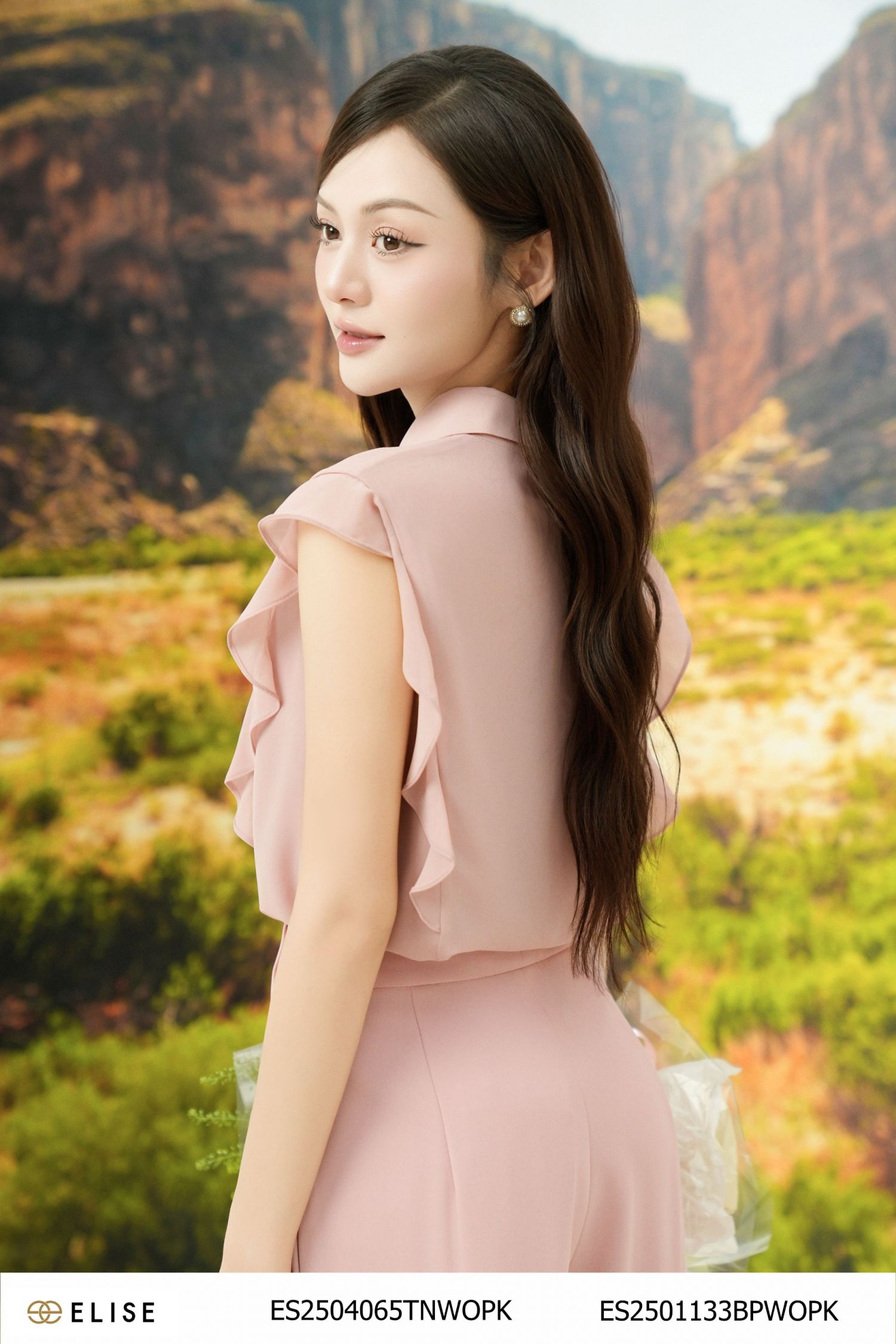 SM CHIFFON HỒNG BÈO VAI